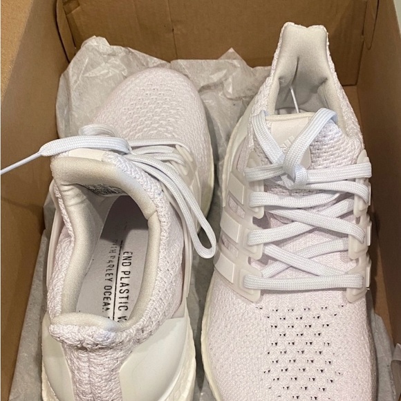 Adidas Women's White Ultra Boost Sneakers - Picture 5 of 5